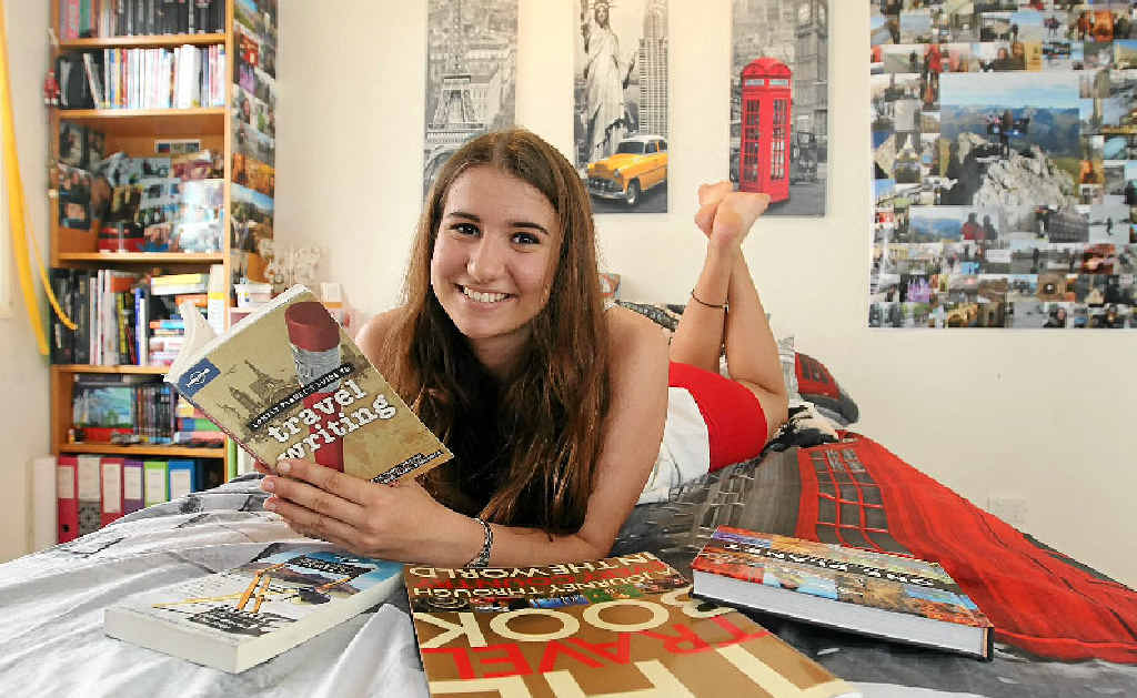 Jessie Gretner, 15, of Mountain Creek, is back at home after three months of travelling the world alone. Jessie Gretner, 15, of Mountain Creek, is back at home after three months of travelling the world alone.