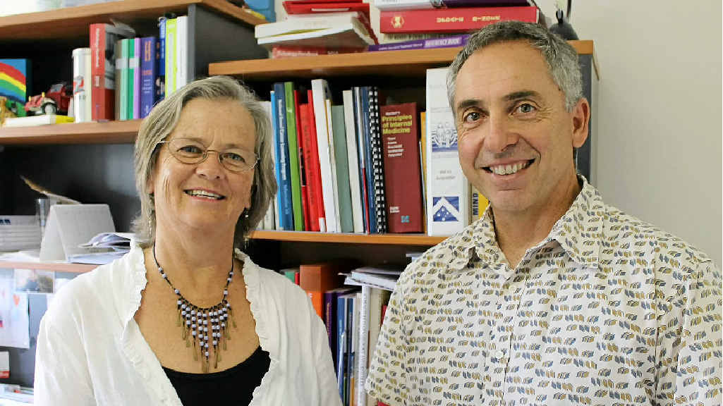 POWER OF STORIES: Susan Perrow and Lennox Head GP Dr Hilton Koppe, who will present workshops on storytelling at a conference in the US. POWER OF STORIES: Susan Perrow and Lennox Head GP Dr Hilton Koppe, who will present workshops on storytelling at a conference in the US.