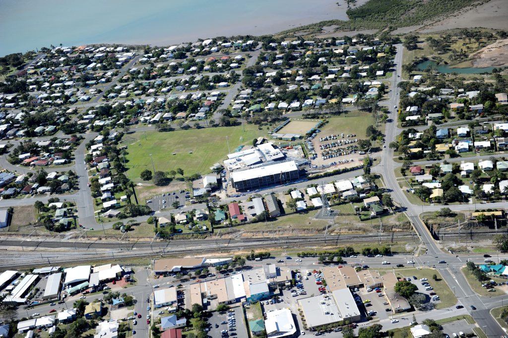 Aerial View of Yaralla Sports Club with Barney Point in the background. Aerial View of Yaralla Sports Club with Barney Point in the background.