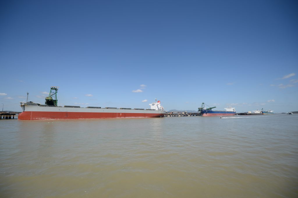 Coal ships at RG Tanna Coal Export Terminal on the GPC Gladstone Harbour Tour. Coal ships at RG Tanna Coal Export Terminal on the GPC Gladstone Harbour Tour.