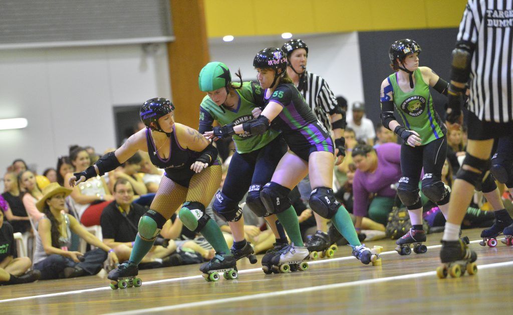 Roller Derby at the PCYC, Side Street, Gladstone. Roller Derby at the PCYC, Side Street, Gladstone.