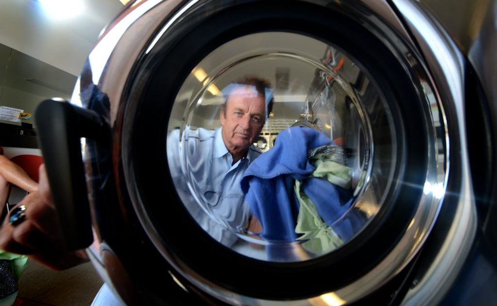 Michael Hanley at the Laundry mat Tweed Heads. Michael Hanley at the Laundry mat Tweed Heads.