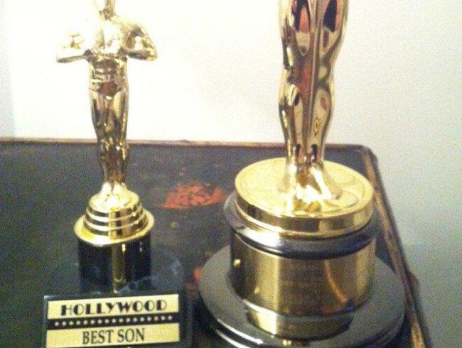 Adele's Best Son Oscar for baby Angelo.