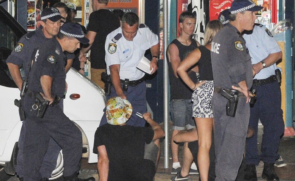 Police on NYE in Byron Bay 2012 Police on NYE in Byron Bay 2012