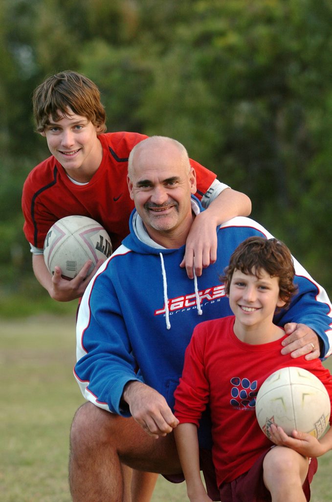Dale Shearer with his two sons, Jesse 14 and Jakson 12. Dale Shearer with his two sons, Jesse 14 and Jakson 12.