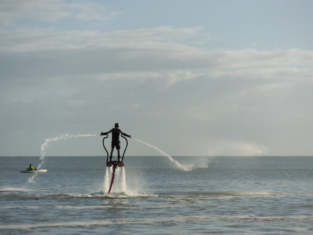 There is a huge amount of interest in flyboarding after it recently featured on Channel Seven's Sunrise breakfast program. There is a huge amount of interest in flyboarding after it recently featured on Channel Seven's Sunrise breakfast program.