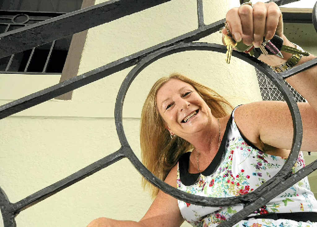 THRILLED: Janet McGoulrick has found the ideal house (inset) and will be moving from Lennox Head back to Lismore. THRILLED: Janet McGoulrick has found the ideal house (inset) and will be moving from Lennox Head back to Lismore.