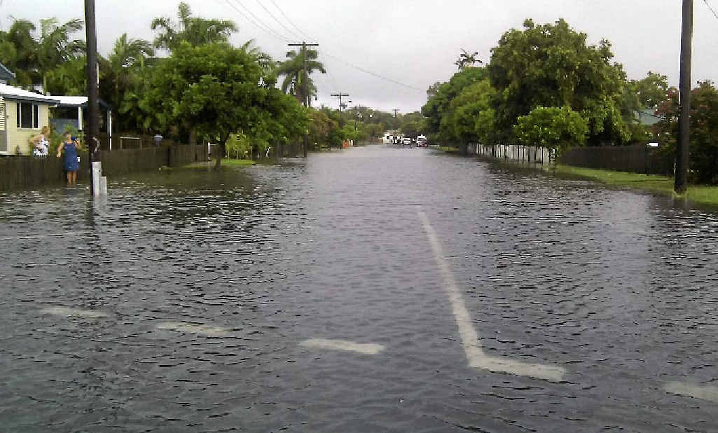 The junction of Hoey and Pearce Sts in East Mackay, where residents say they regularly experience flooding after heavy rain. The junction of Hoey and Pearce Sts in East Mackay, where residents say they regularly experience flooding after heavy rain.