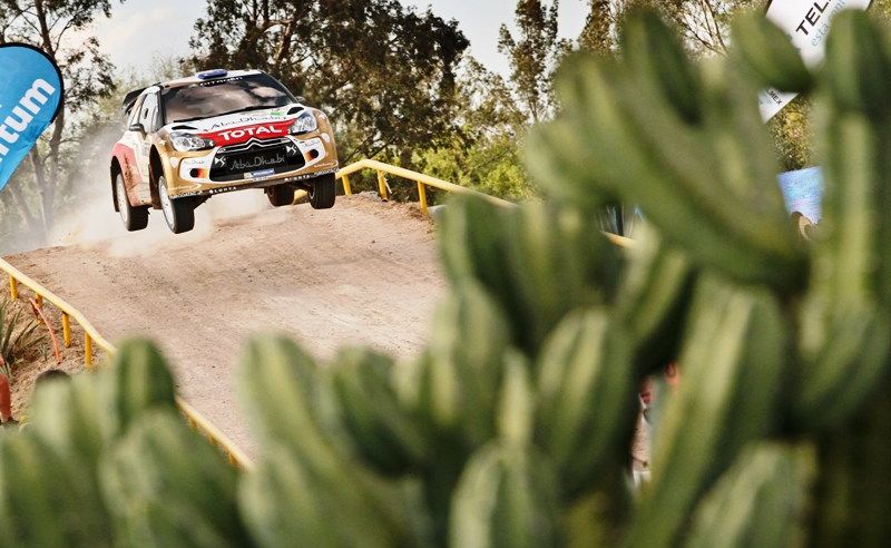 Australian rally car driver Chris Atkinson takes his vehicle to the limit in the Rally Mexico of the 2013 WRC. Australian rally car driver Chris Atkinson takes his vehicle to the limit in the Rally Mexico of the 2013 WRC.