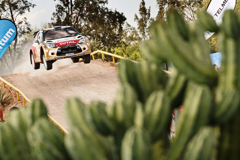 Australian rally car driver Chris Atkinson takes his vehicle to the limit in the Rally Mexico of the 2013 WRC. Australian rally car driver Chris Atkinson takes his vehicle to the limit in the Rally Mexico of the 2013 WRC.