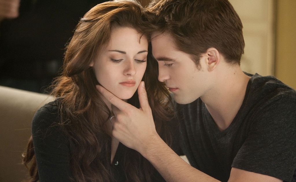 Kristen Stewart and Robert Pattinson in a scene from the movie The Twilight Saga: Breaking Dawn - Part 2. Kristen Stewart and Robert Pattinson in a scene from the movie The Twilight Saga: Breaking Dawn - Part 2.
