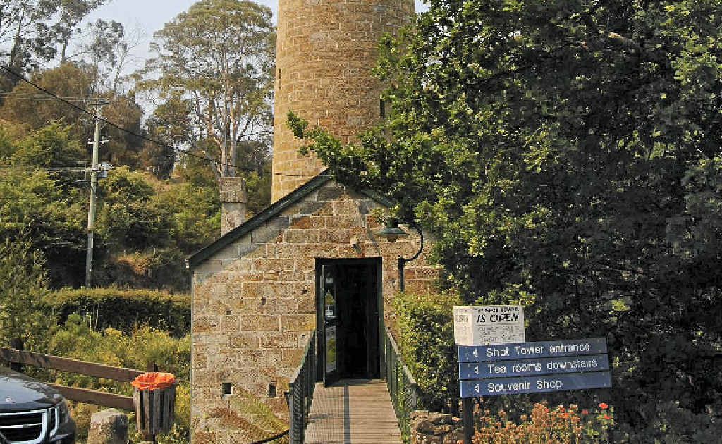 NICE SHOTS: Truckies had heard of a tourist attraction called the Shot Tower which is 11km south of Hobart beside the Channel Highway, and decided to climb. NICE SHOTS: Truckies had heard of a tourist attraction called the Shot Tower which is 11km south of Hobart beside the Channel Highway, and decided to climb.
