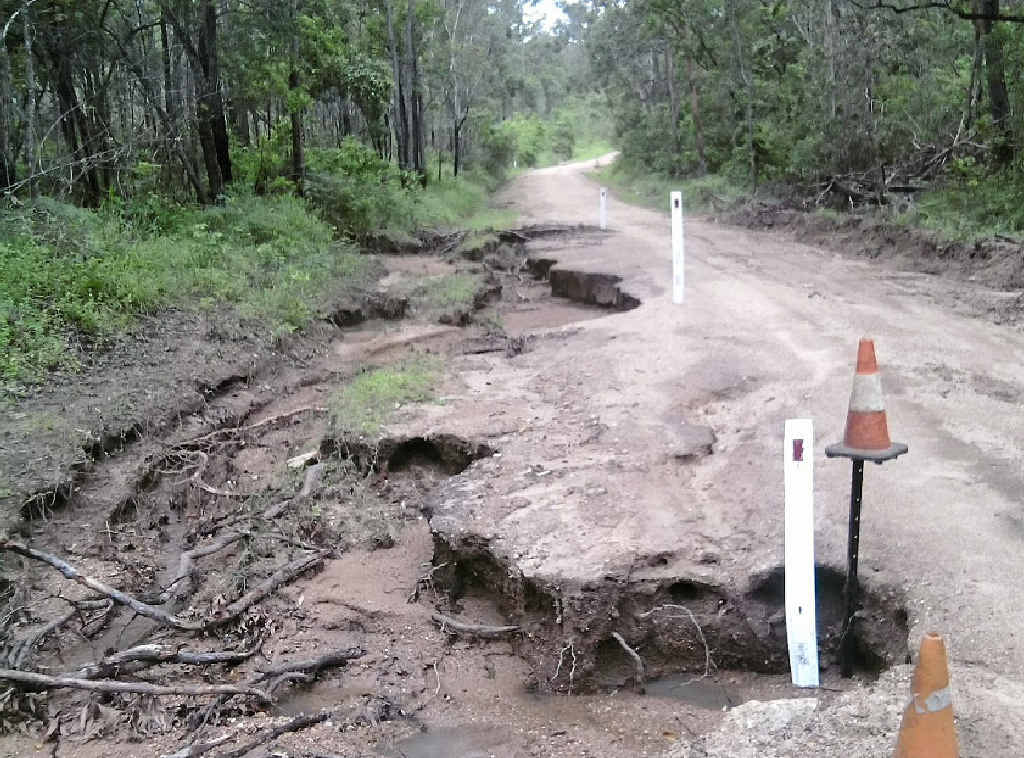 DESTRUCTION: Clarkes Road on March 5, 2013. DESTRUCTION: Clarkes Road on March 5, 2013.