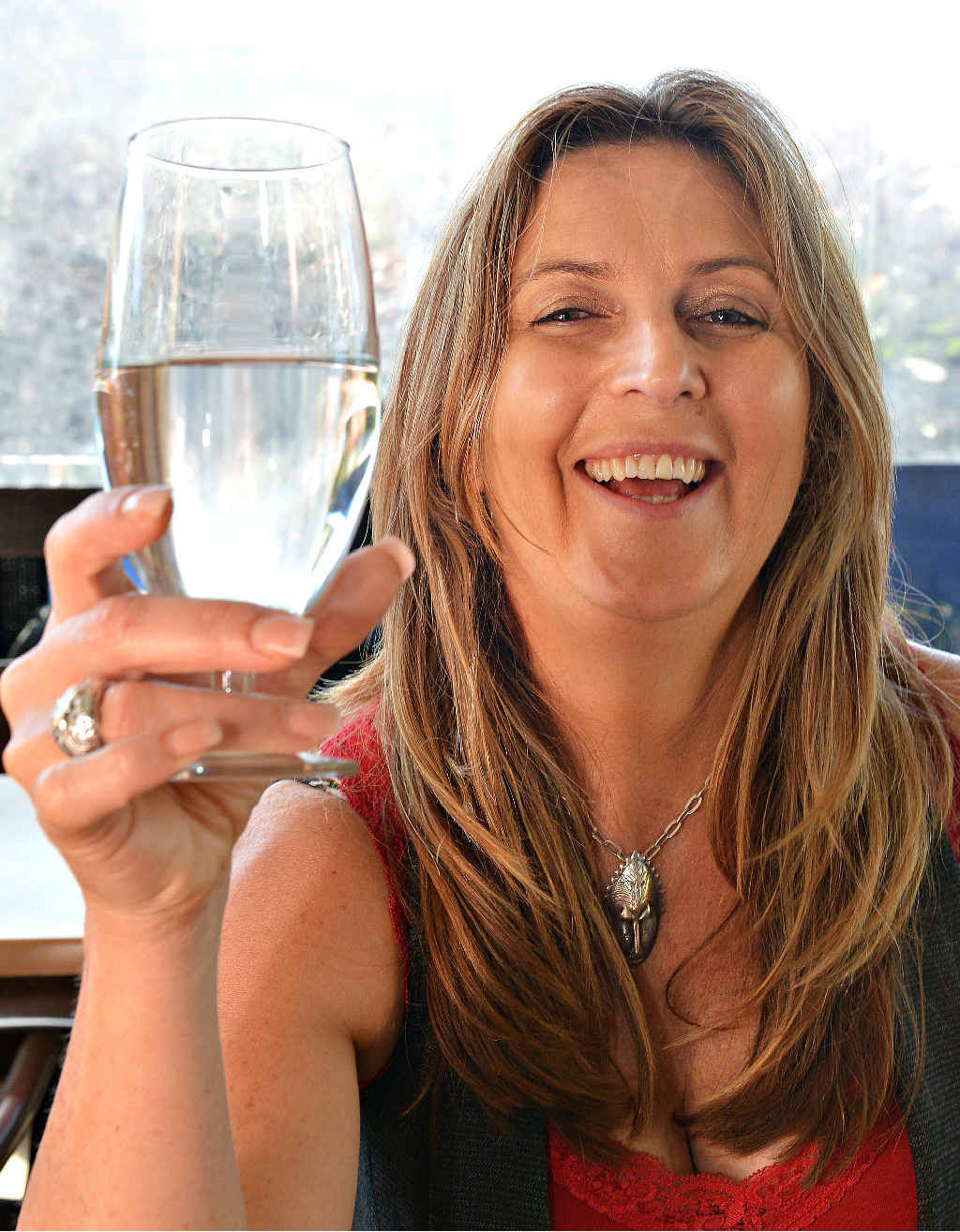 Nicola Orchard believes the glass is half full, despite a recent German study that indicates it’s an outlook that can shorten your life. Nicola Orchard believes the glass is half full, despite a recent German study that indicates it’s an outlook that can shorten your life.