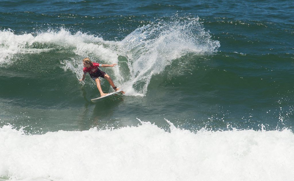 Local surfers tore up the big swell at Sawtell Beach as part of the Barney Miller Classic. Local surfers tore up the big swell at Sawtell Beach as part of the Barney Miller Classic.