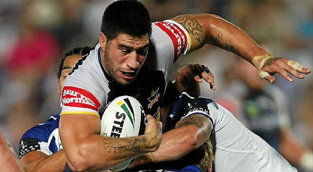 The Cowboys have been warned their premiership hopes could fizzle out unless representative props Matt Scott and James Tamou (pictured) fire up against Cronulla on Saturday. The Cowboys have been warned their premiership hopes could fizzle out unless representative props Matt Scott and James Tamou (pictured) fire up against Cronulla on Saturday.