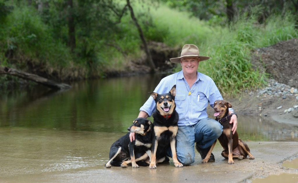 David Hart and his dogs. David Hart and his dogs.