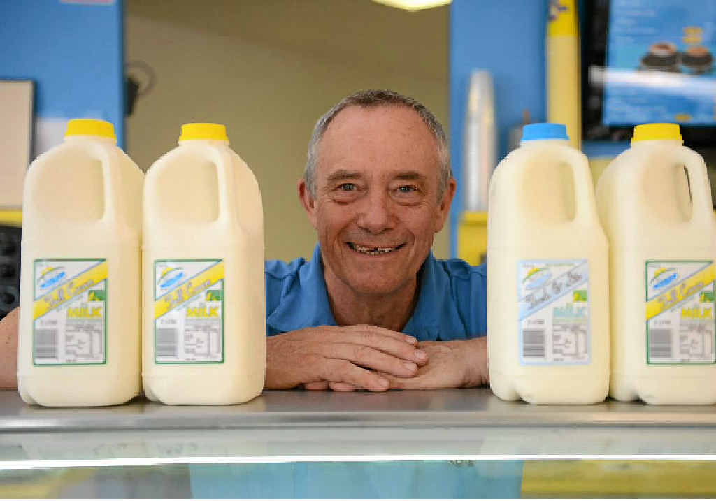 Rod Kamholtz, from the Great Australian Ice Creamery, says Baffle Creek milk is the best. Rod Kamholtz, from the Great Australian Ice Creamery, says Baffle Creek milk is the best.
