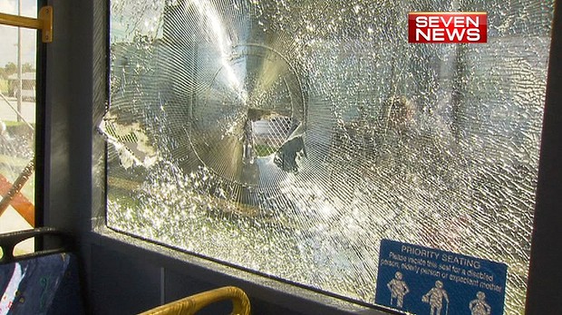QUEENSLAND police officers were forced to drag two injured colleagues into a Brisbane council bus after they were attacked with bricks during an out-of-control party in the city’s south. QUEENSLAND police officers were forced to drag two injured colleagues into a Brisbane council bus after they were attacked with bricks during an out-of-control party in the city’s south.