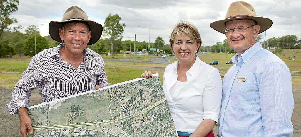 BIG PROJECT: Premier Anna Bligh, with then State Member for Ipswich West Wayne Wendt (left) and Federal Member for Blair Shayne Neumann announcing the start of the tender process for the Blacksoil Interchange upgrade on January 14, 2012. BIG PROJECT: Premier Anna Bligh, with then State Member for Ipswich West Wayne Wendt (left) and Federal Member for Blair Shayne Neumann announcing the start of the tender process for the Blacksoil Interchange upgrade on January 14, 2012.
