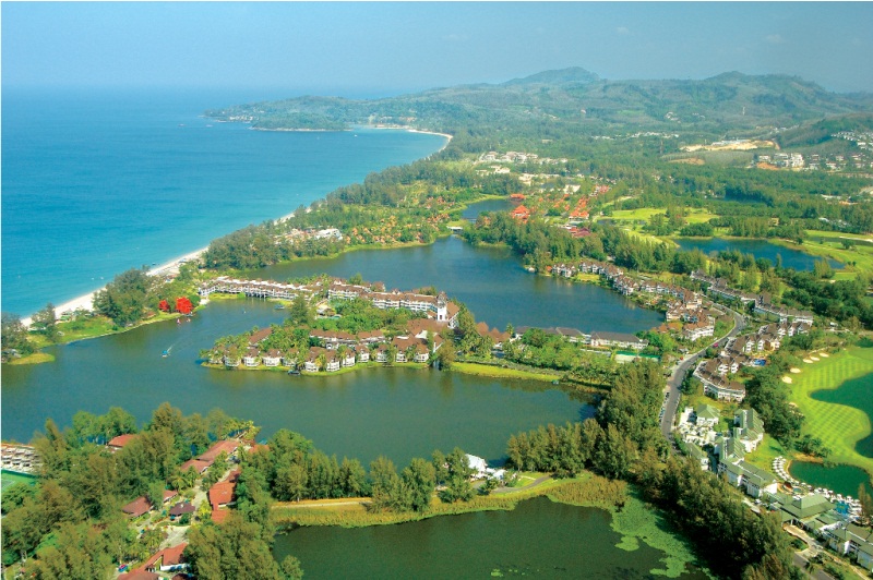 An aerial view of Laguna Phuket. An aerial view of Laguna Phuket.