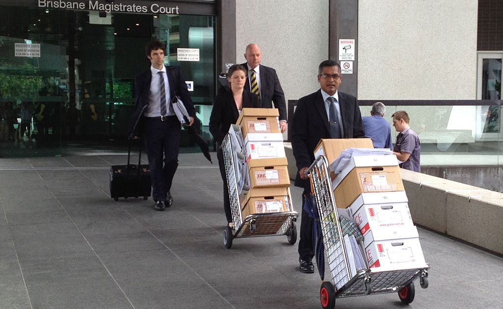 The Crown leaves court after the committal hearing for Gerard Baden-Clay. The Crown leaves court after the committal hearing for Gerard Baden-Clay.