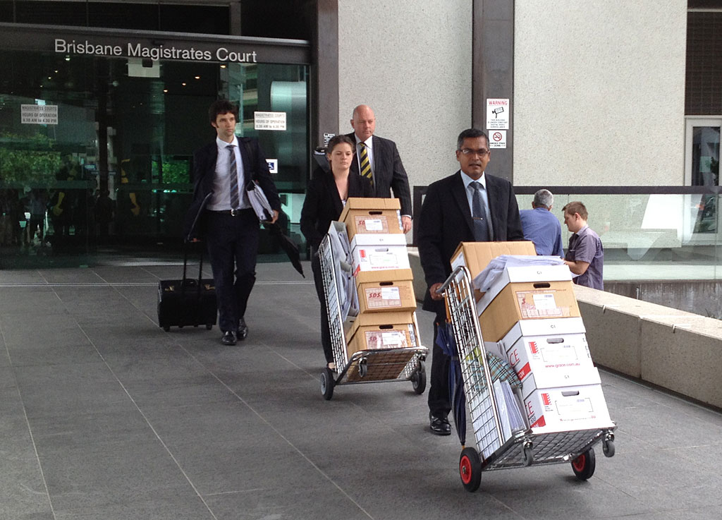 The Crown leaves court after the committal hearing for Gerard Baden-Clay. The Crown leaves court after the committal hearing for Gerard Baden-Clay.
