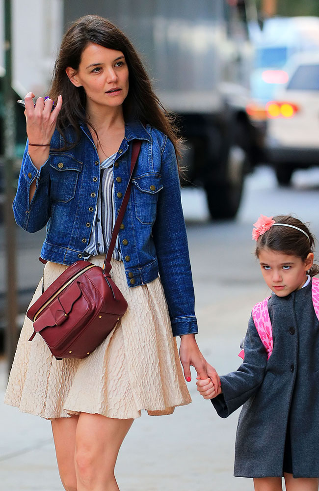 Katie Holmes and Suri Cruise. Katie Holmes and Suri Cruise.