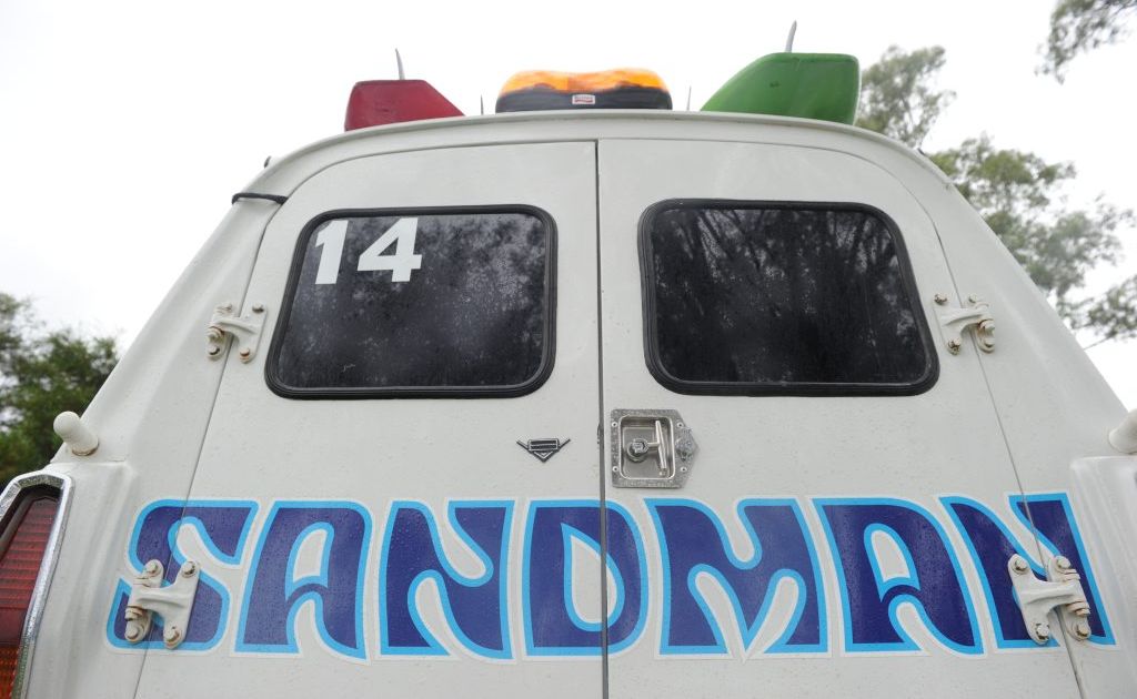 Tanya McClintock's Sandman panel van. Tanya McClintock's Sandman panel van.