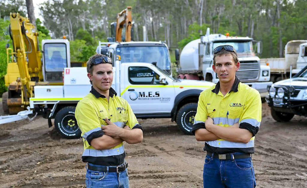 HAPPY WITH PROGRESS: Mechanical Equipment Services’ Jake Walker and Ben McKeown. HAPPY WITH PROGRESS: Mechanical Equipment Services’ Jake Walker and Ben McKeown.