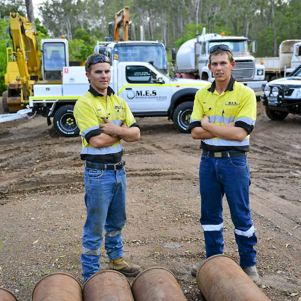HAPPY WITH PROGRESS: Mechanical Equipment Services’ Jake Walker and Ben McKeown. HAPPY WITH PROGRESS: Mechanical Equipment Services’ Jake Walker and Ben McKeown.