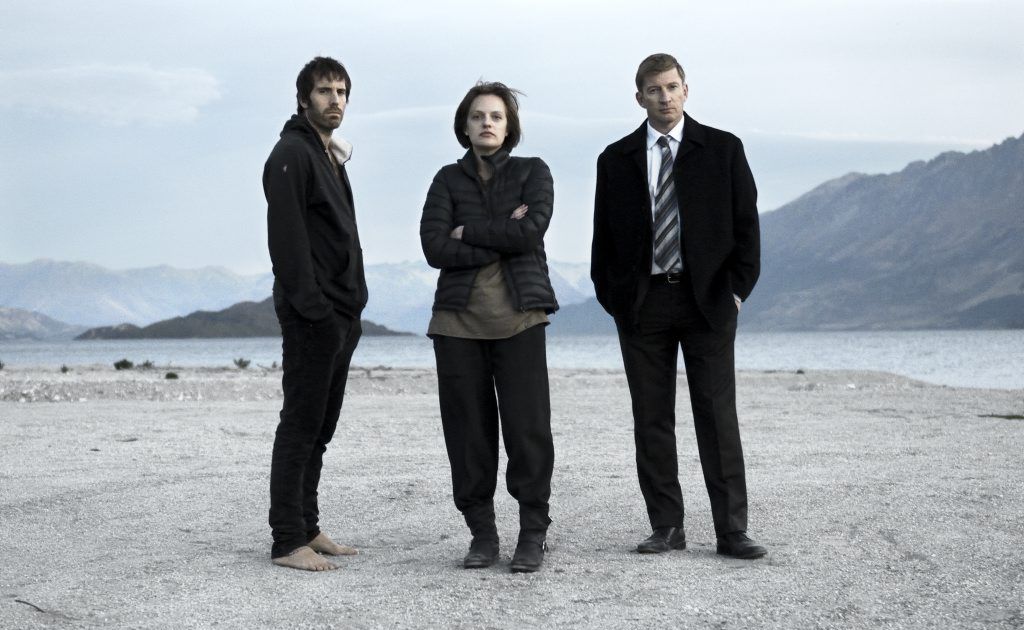 From left, Thomas M Wright, Elisabeth Moss and David Wenham in a scene from the TV series Top of the Lake. From left, Thomas M Wright, Elisabeth Moss and David Wenham in a scene from the TV series Top of the Lake.