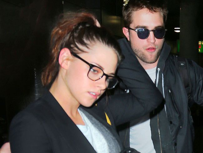 Robert Pattinson with Kristen Stewart.