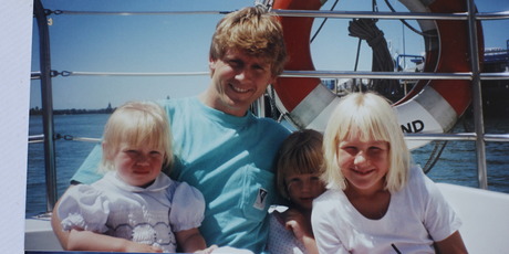 Alan Bristol with his three daughters, Claudia, Holly and Tiffany. Their mum, Christine Bristol, says her lovely, cheeky, friendly, hard-case girls Alan Bristol with his three daughters, Claudia, Holly and Tiffany. Their mum, Christine Bristol, says her lovely, cheeky, friendly, hard-case girls