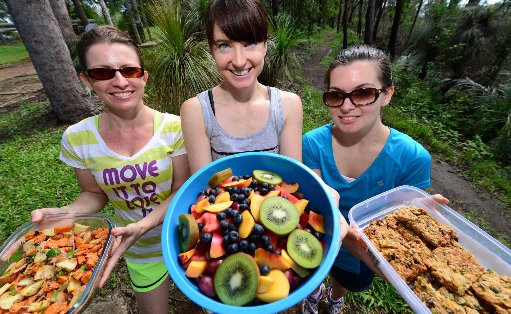 Member of the Rockhampton Vegetarian Group are taking part in the Tough Mudder competition. Tracy Thompson, Krissy Wilhelmsen and Selina Woodholme. Member of the Rockhampton Vegetarian Group are taking part in the Tough Mudder competition. Tracy Thompson, Krissy Wilhelmsen and Selina Woodholme.