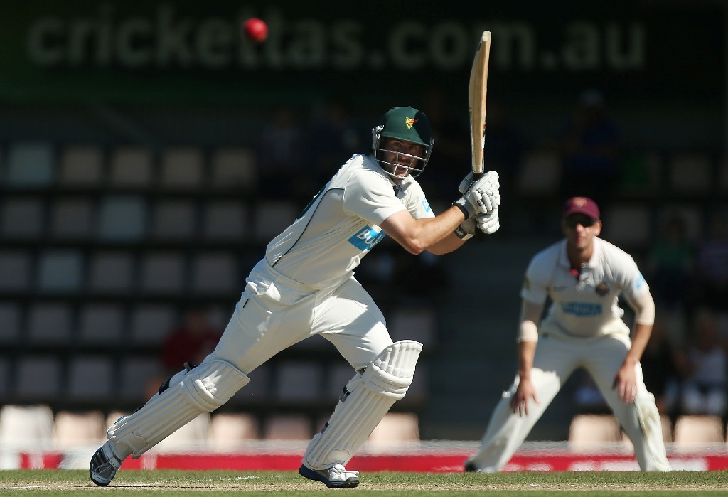 Alex Doolan of the Tigers bats during day four of the Sheffield Shield final between the Tasmania Tigers and the Queensland Bulls at Blundstone Arena on March 25, 2013 in Hobart, Australia. Alex Doolan of the Tigers bats during day four of the Sheffield Shield final between the Tasmania Tigers and the Queensland Bulls at Blundstone Arena on March 25, 2013 in Hobart, Australia.