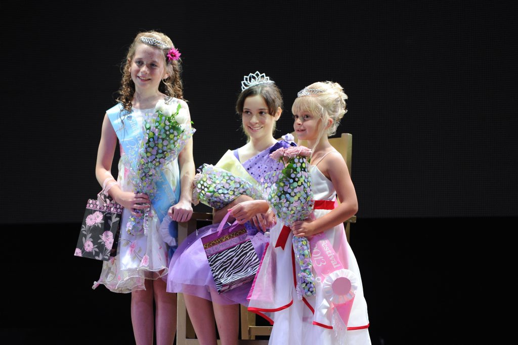 Princess winner Ellie Wyatt, Junior Queen winner Mackenzie Price and Junior Princess winner Paige Stokes. Princess winner Ellie Wyatt, Junior Queen winner Mackenzie Price and Junior Princess winner Paige Stokes.