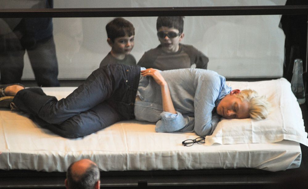 Tilda Swinton's 'The Maybe' exhibition. Tilda Swinton's 'The Maybe' exhibition.