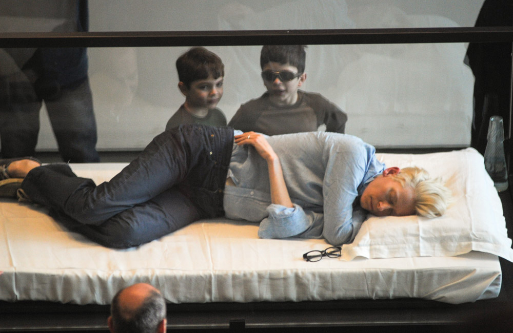 Tilda Swinton's 'The Maybe' exhibition. Tilda Swinton's 'The Maybe' exhibition.