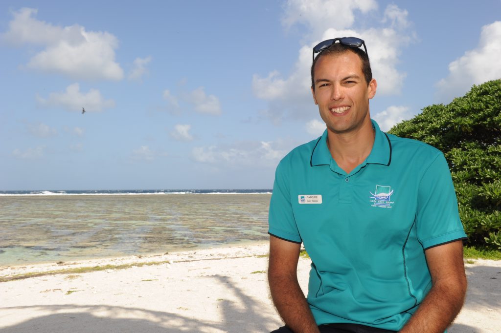 Image for sale: Fabrice Jaine has just completed a PHD on manta rays. He currently works on Lady Elliot Island, Southern Great Barrier Reef.