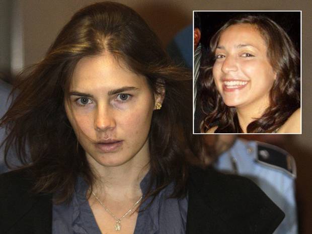 Amanda Knox and (inset) Meredith Kercher Amanda Knox and (inset) Meredith Kercher