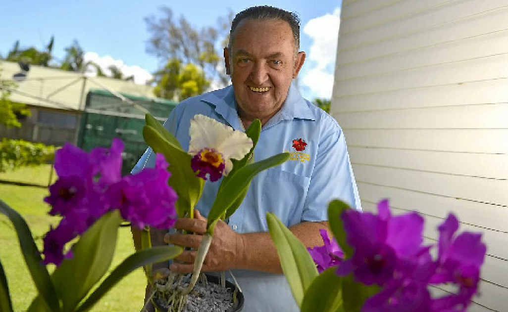 Society president Len Dowling says orchids are forever. Society president Len Dowling says orchids are forever.