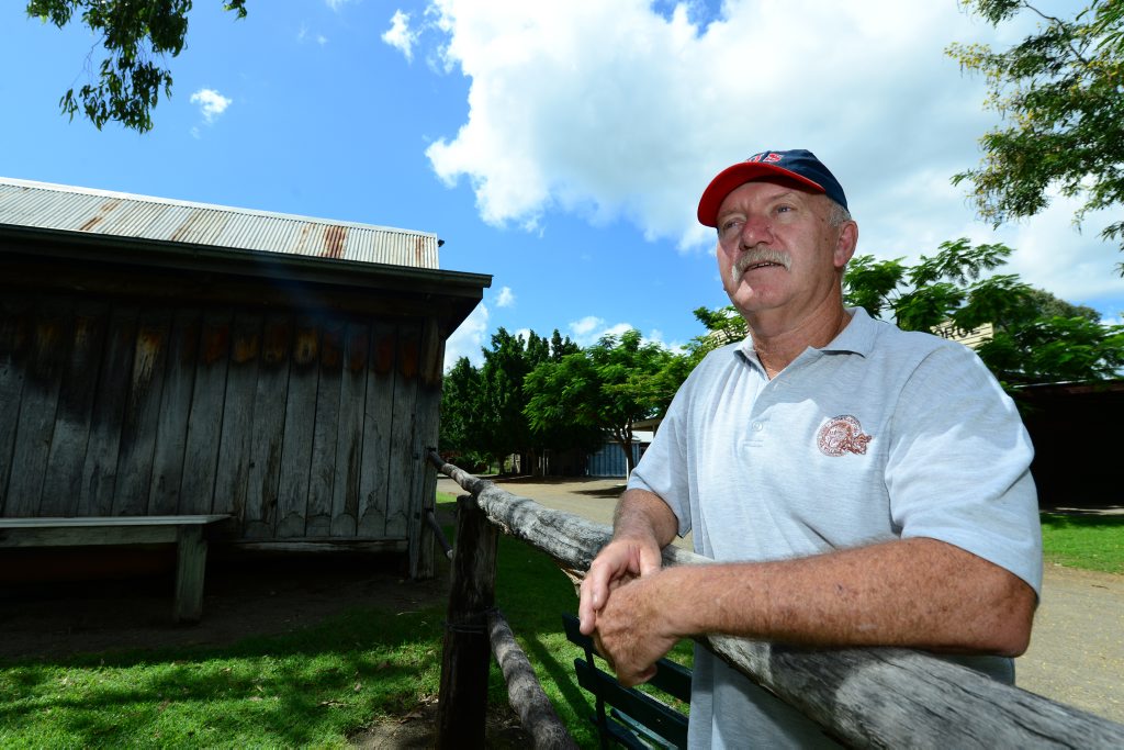 Image for sale: Peter Finnigan, president of the Friends of the Heritage Village Association is concerned about the future of the village. Photo Sharyn O'Neill / The Morning Bulletin