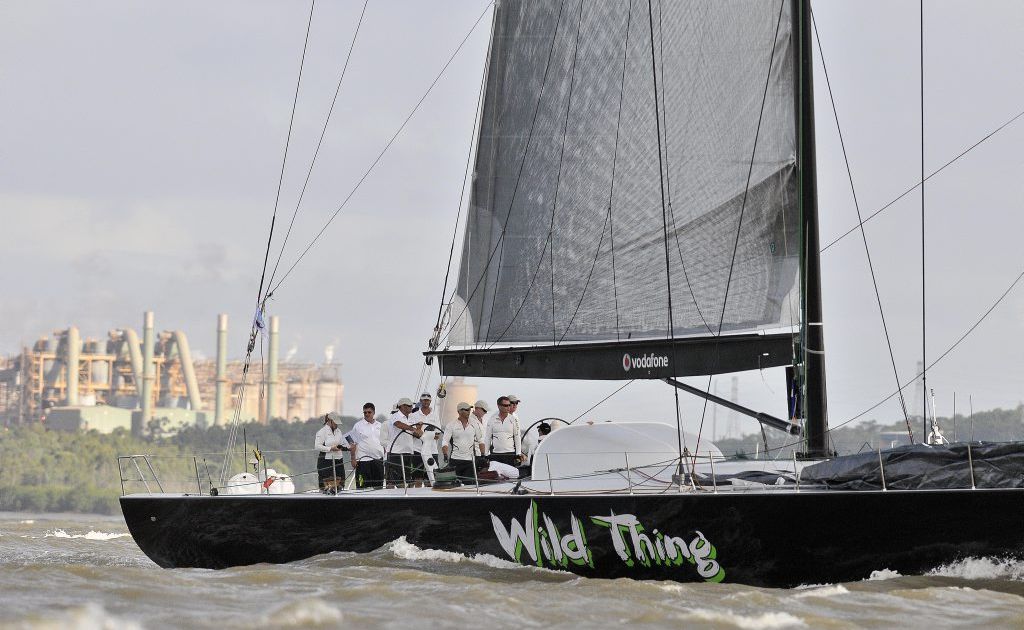 Wild Thing wins line honours at the QantasLink Brisbane to Gladstone Yacht Race. Wild Thing wins line honours at the QantasLink Brisbane to Gladstone Yacht Race.