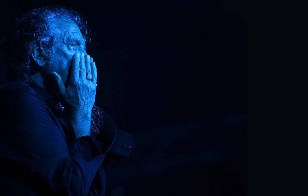 BLUES: Former Led Zeppelin frontman Robert Plant performs in the Mojo Tent at Bluesfest. BLUES: Former Led Zeppelin frontman Robert Plant performs in the Mojo Tent at Bluesfest.