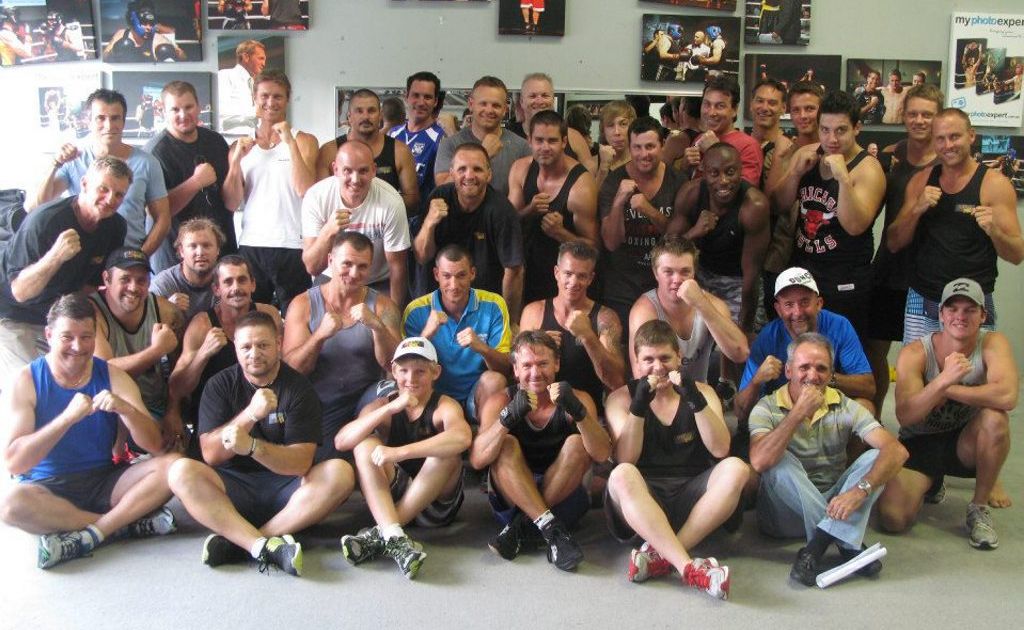 The group of men who are training daily under the tutelage of former Australian Junior Middleweight champion Gavin Topp The group of men who are training daily under the tutelage of former Australian Junior Middleweight champion Gavin Topp