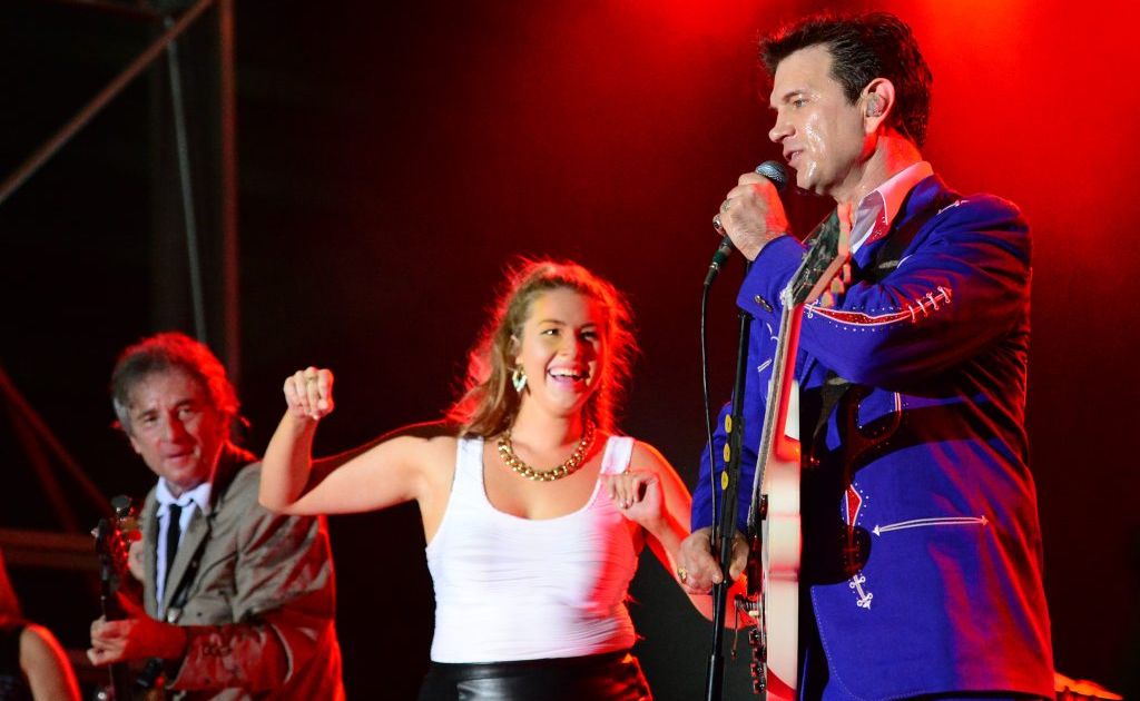 Beat reporter Amy Haydock gets picked from the crowd to dance with Chris Isaak at the Beyond the Sun Tour' at The Great Western Hotel, Rockhampton. Photo Sharyn O'Neill / The Morning Bulletin Beat reporter Amy Haydock gets picked from the crowd to dance with Chris Isaak at the Beyond the Sun Tour' at The Great Western Hotel, Rockhampton. Photo Sharyn O'Neill / The Morning Bulletin