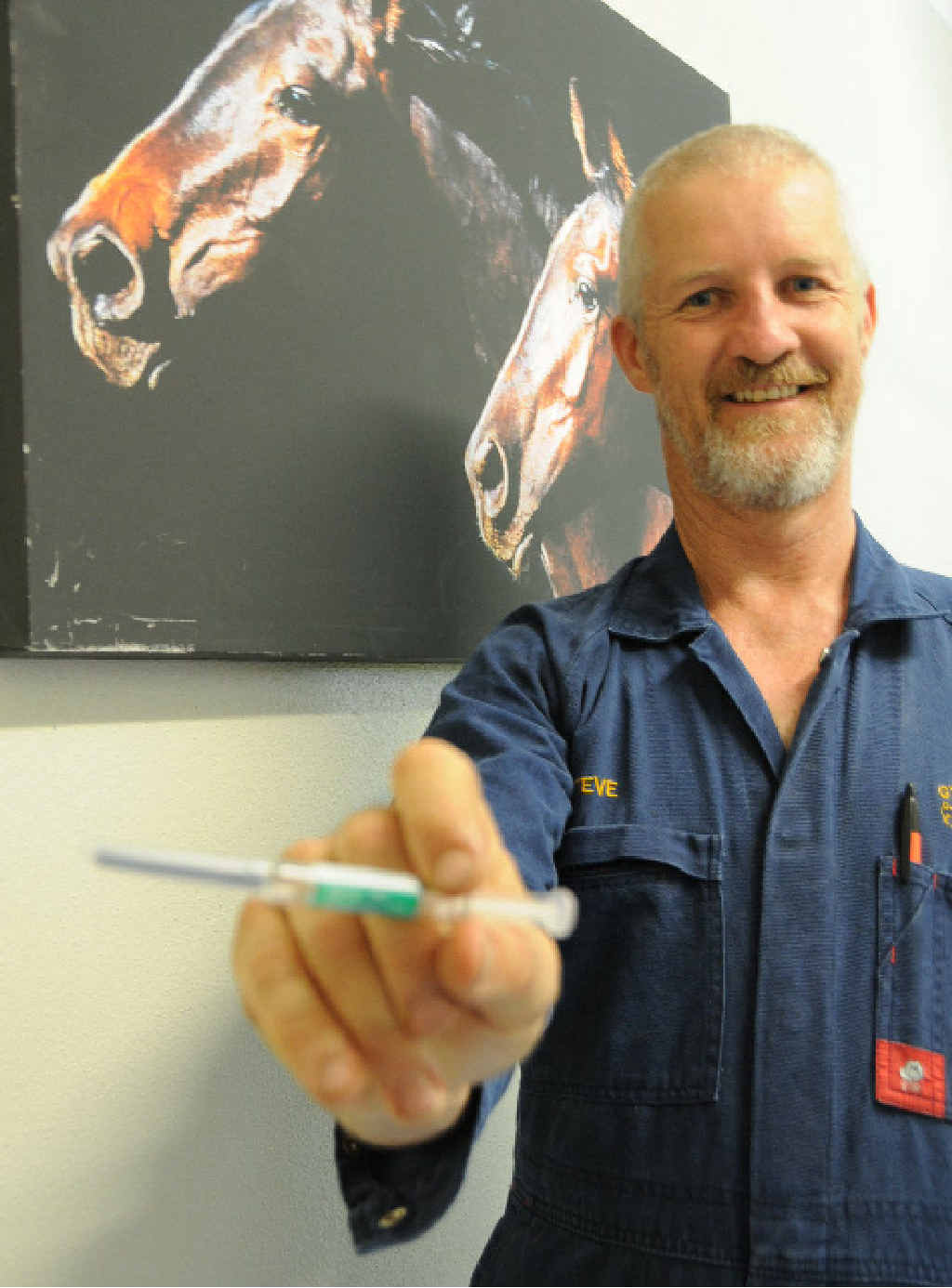 Steve Dennis from Gympie Veterinary Services is raising awareness of Hendra virus vaccination month. Steve Dennis from Gympie Veterinary Services is raising awareness of Hendra virus vaccination month.