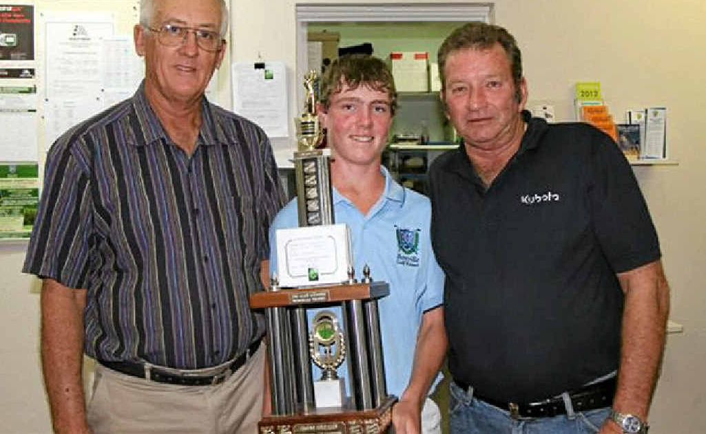 WINNER: Riley Taylor has been collecting silverware during his promising golfing career. WINNER: Riley Taylor has been collecting silverware during his promising golfing career.