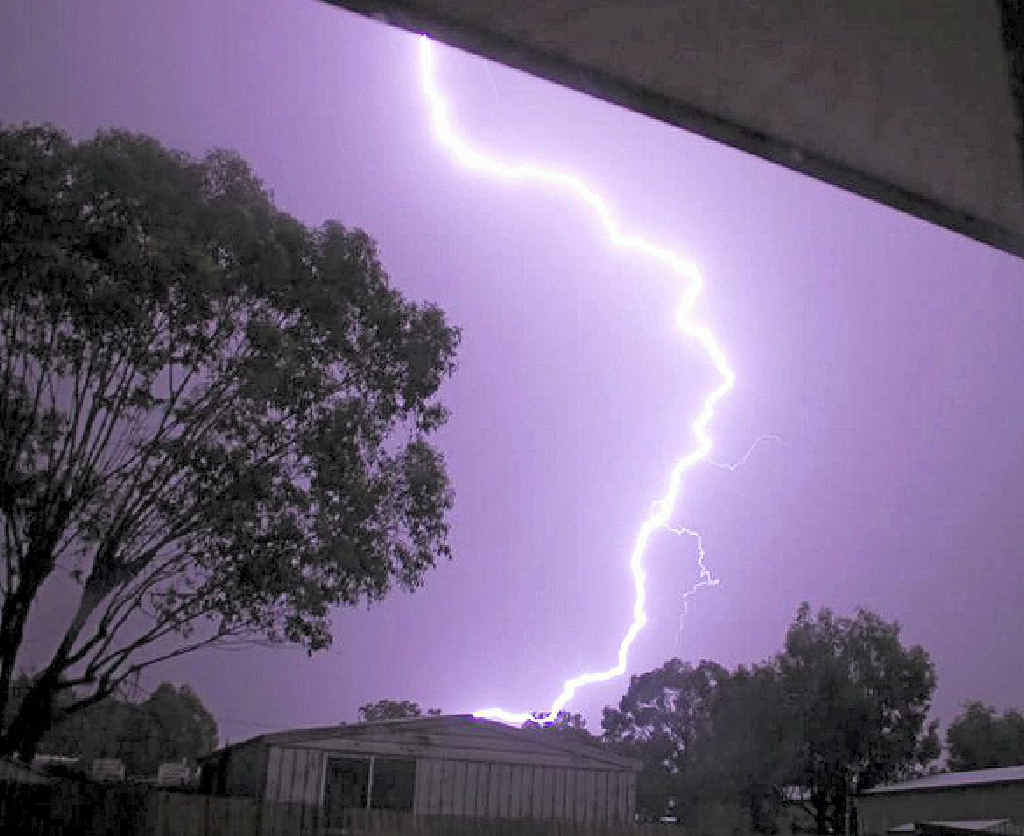 David Carvosso snapped this lightening strike during Wednesday night’s storm.